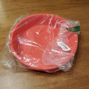 Set of 2 silicone 10" travel dog bowls